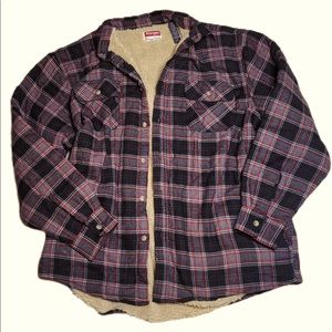Wrangler Sherpa Lined Flannel Jacket